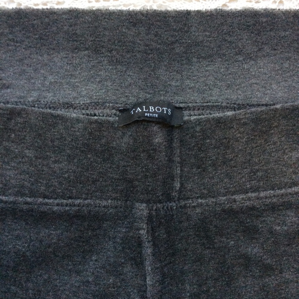 Talbots Velour pant ⭐️ gray ⭐️ XLP